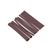 Набор трубок термоусаживаемых, не поддерживающих горение, клеевых, 8 типоразмеров, длиной 10 см ТТкНГ(3:1) «Моноцвет-диапазон, коричневый TDM»