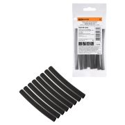 Набор трубок термоусаживаемых, не поддерживающих горение, клеевых, длиной 10 см ТТкНГ(3:1) «Моноцвет, черный 7,9/2,65TDM»