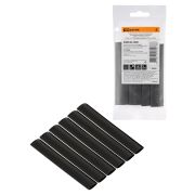 Набор трубок термоусаживаемых, не поддерживающих горение, клеевых, длиной 10 см ТТкНГ(3:1) «Моноцвет, черный 12,7/4,3 TDM»