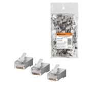Разъем RJ-45 FTP для кабеля кат. 5Е, 8P8C (100шт) TDM
