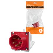 Вилка 515 стационарная 3Р+РЕ+N 16А 380В IP44 TDM