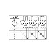Кулачковый переключатель КПУ11-63/137 (0-1-2-3-4 3р) TDM