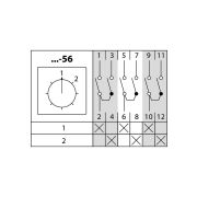 Кулачковый переключатель КПУ11-25/56 (1-2 3р) TDM