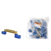 Шина «N» нулевая 6х9мм на двух угл. изоляторах 8 групп TDM