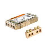 Шина «N» нулевая 6х9мм  4/1 (4 группы/крепеж по центру) TDM