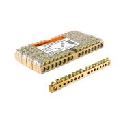 Шина «N» нулевая 6х9мм 16/1 (16 групп/крепеж по центру) TDM