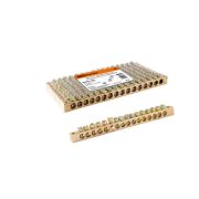 Шина «N» нулевая 6х9мм 16/2 (16 групп/крепеж по краям) TDM