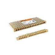 Шина «N» нулевая 6х9мм 18/2 (18 групп/крепеж по краям) TDM