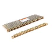 Шина «N» нулевая 8x12мм 24/2 (24 группы/крепеж по краям) TDM