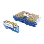 Шина «N» нулевая с изолятором на DIN-рейку 6x9мм стойка бол. 8 групп инд. стикер TDM