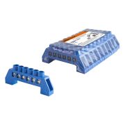 Шина «N» нулевая в изоляторе 6х9мм 6 групп никелированная TDM