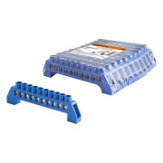 Шина «N» нулевая в изоляторе 6х9мм 10 групп никелированная TDM