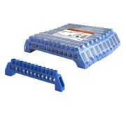 Шина «N» нулевая в изоляторе 6х9мм 12 групп никелированная TDM