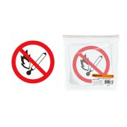 Знак d=180мм «Запрещается пользоваться открытым огнём и курить» TDM