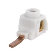 Вводная клемма для модульного оборудования изолированная, зажим винтовой 4-25мм², изогнутая, 100А, ввод сбоку, PIN L-34мм TDM