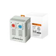 Термостат сдвоенный NO/NC (охлаждение/обогрев) 10/5A 230В от 0 до +60°C TDM