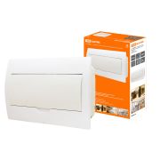 Бокс ЩРВ-П-18модулей с белой крышкой встраиваемый пластик IP40 TDM