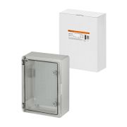Бокс пластиковый ЩМП-0-3, прозр., крышка ABS, IP65, -45 до +75 С, навесной, (400x300x170) TDM