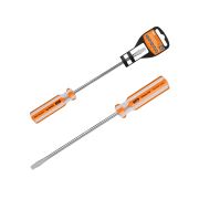 Отвертка шлицевая, прозрачная рукоятка, углеродистая сталь, тип SL6.0 x 150 мм, серия «Гранит» TDM