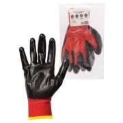 Перчатки полиэфирные «Контакт-Ойл», маслобензостойкое покрытие, 8, 15 кл., 40-41 г, 1 пара, TDM