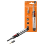 Паяльник автономный газовый ПАГ-1, (3 наконечника: жало, резак, фен), 12 мл «Алмаз» TDM
