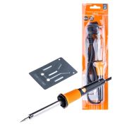 Паяльник ПЭК-42, 42 Вт, 230В, керам. ТЭН, долговечное жало с заземл., прорезин. ручка, «Алмаз» TDM