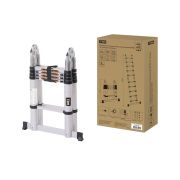 Стремянка телескопическая алюминиевая СТ-10, 10 ступеней h=3200 мм, «Алмаз» TDM