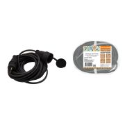 Удлинитель-шнур силовой каучук, КГ, IP44, штепс. гнездо с/з, 3500 Вт, 30 м Народный У1-12048