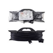 Удлинитель-шнур на рамке силовой народный ПВС 2200 Вт б/з, 50м, штепс. гнездо У-12009