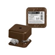 Коробка распаячная КР 50х50х20 ОП бук, с клем. колодкой, IP40, инд. штрихкод TDM