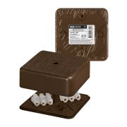 Коробка распаячная КР 75х75х28 ОП бук, с клем. колодкой, IP40, инд. штрихкод TDM