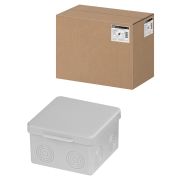 Распаячная коробка ОП 80х80х50мм, крышка, IP54, 7вх., без гермовводов TDM