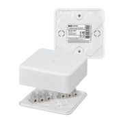 Коробка распаячная КР 75х75х28 ОП белая, IP40, с клем. колодкой, инд. штрихкод TDM