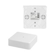 Коробка распаячная КР 100х100х29 ОП белая, IP40, инд. штрихкод TDM