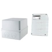 Распаячная коробка ОП 240х195х165мм, крышка, IP55, мон. плата, каб. ввод. d28-3 шт., d37-2 шт., TDM