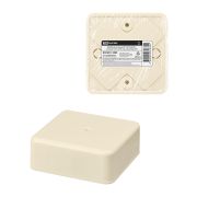 Коробка распаячная КР 75х75х28 ОП, сл. кость, IP40, инд. штрихкод TDM