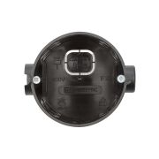 Установочная коробка СП D68х62мм, углубленная, саморезы, стык. уз, черная, IP20,  инд. штрихкод TDM