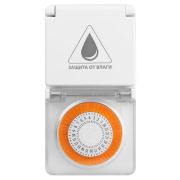 Таймер розеточный механический ТРМ-03-30мин/24ч-16А-IP44 (суточный, защита от влаги) TDM