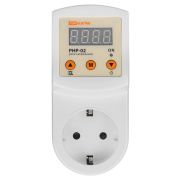 Реле напряжения в розетку РНР-02, 16А, дисплей, регул., TDM