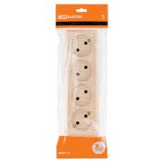 Розетка 4-х местная горизонтальная 2П открытой установки IP20 10A сосна «Ладога» TDM