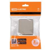 Выключатель 1-кл. открытой установки IP54 10А серый «Вуокса» TDM