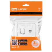 Розетка TФ (RJ-11) белая «Валдай» TDM