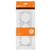 Рамка 3-ая горизонтальная белая «Валдай» TDM