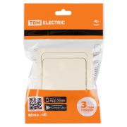 Выключатель 1-кл. 10А сл. кость «Валдай» TDM