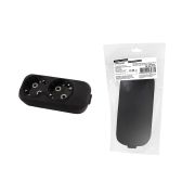 Колодка розеточная 2 гнезда 2П+З 16А 250В черная серии «Народная»