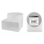 Соединительное колено 90 гр. плоск. воздух. с кругл. 55х110/D100, TDM