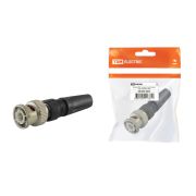 Штекер BNC под винт с колпачком, инд. упаковка TDM