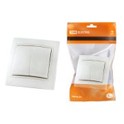 Выключатель 2 кл. 10А белый «Таймыр» TDM