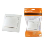 Выключатель 1 кл. с подсветкой 10А белый «Таймыр» TDM