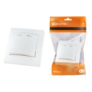 Выключатель 2 кл. с подсветкой 10А белый «Таймыр» TDM